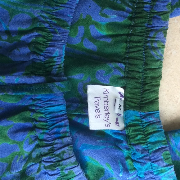 Boho style Batik Dyed Palazzo - Picture 5 of 7